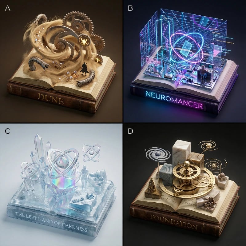 Kinetic Sci-Fi Lit Panels