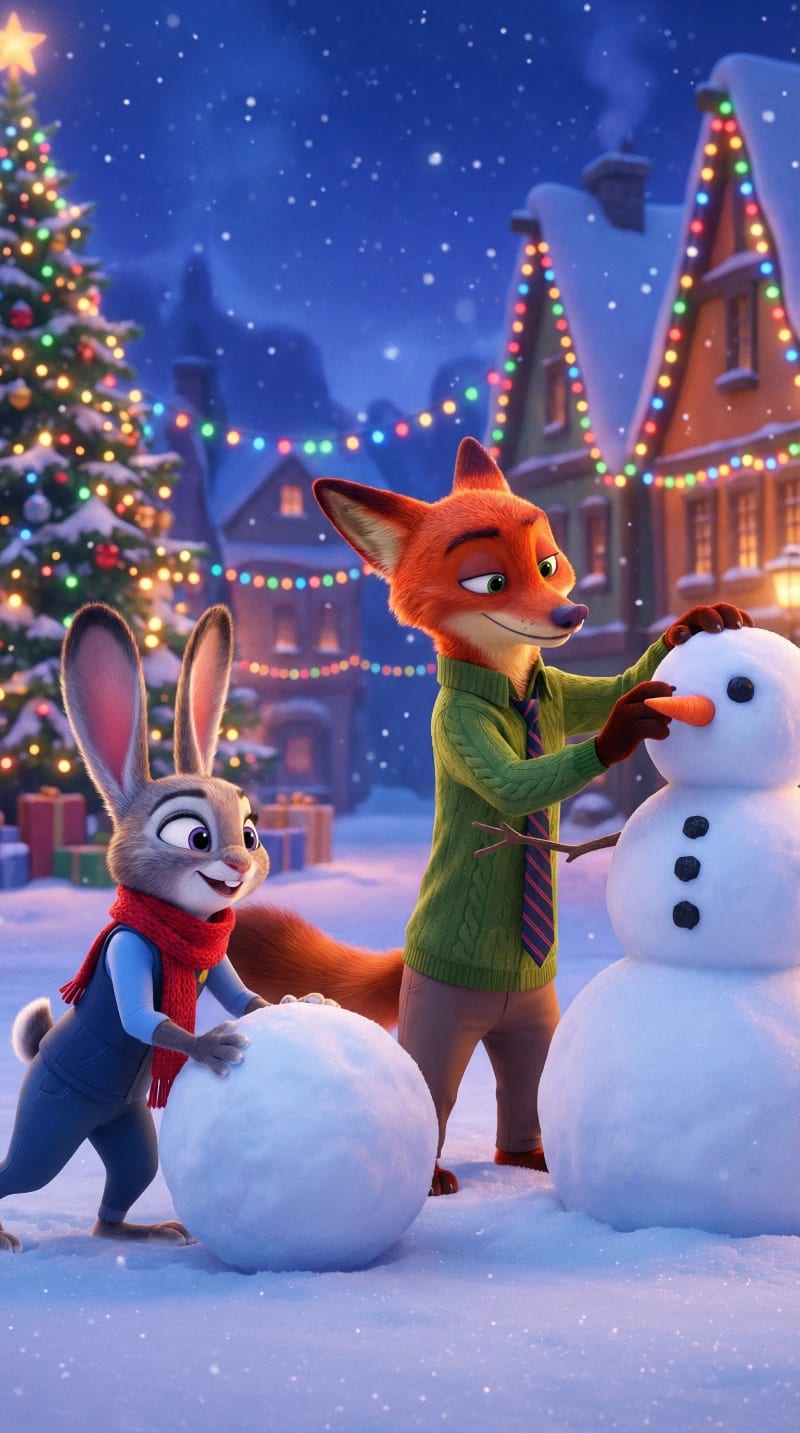 Zootopia Snowman Build