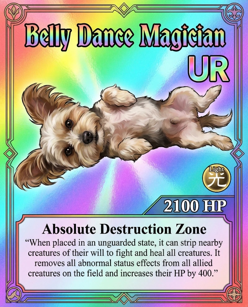 Rainbow Animal Trading Card