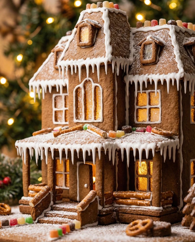 Hyper-Real Gingerbread Mansion