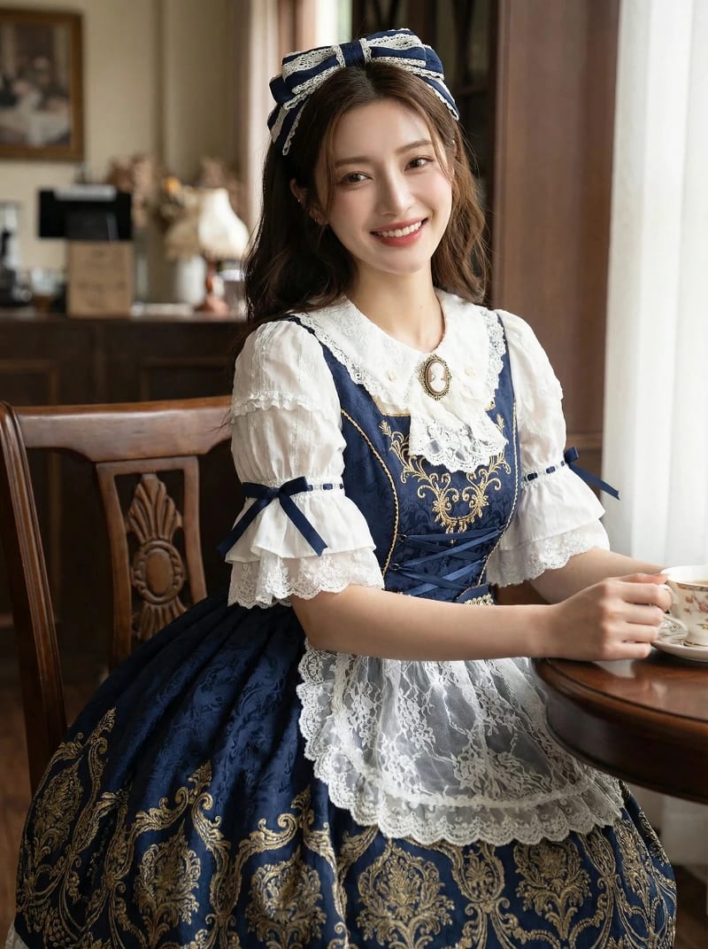 Baroque Navy Lolita Dress