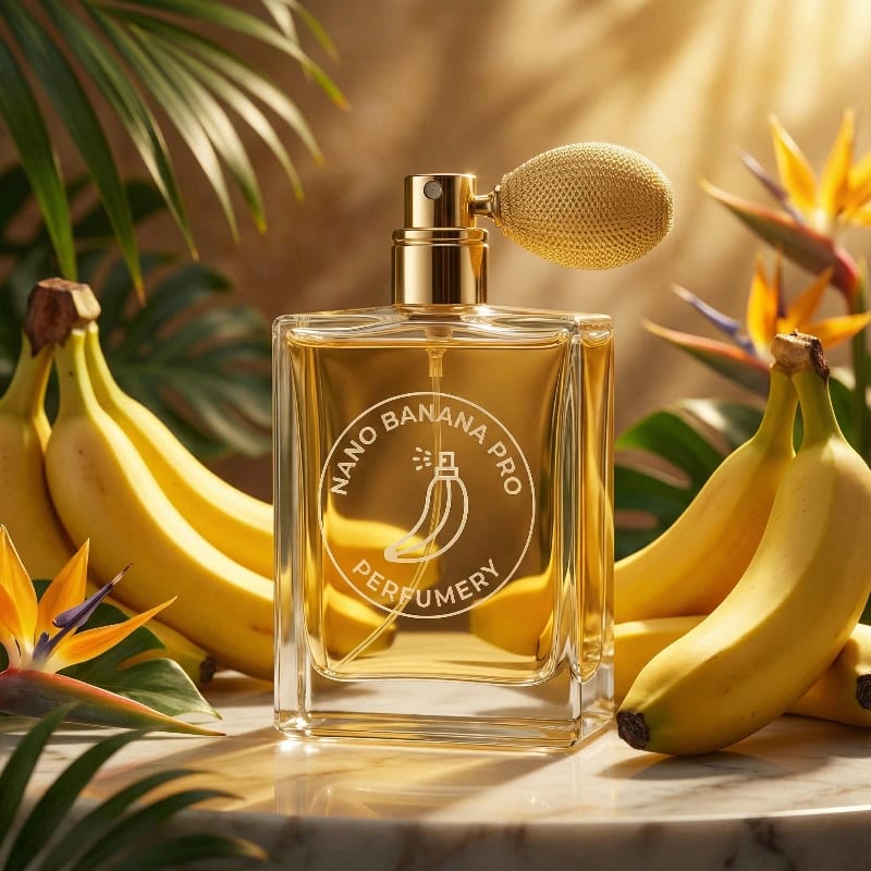 3D Banana Perfume Ad
