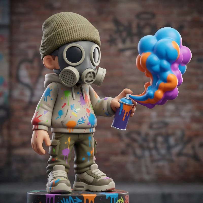 Urban Graffiti Vinyl Toy
