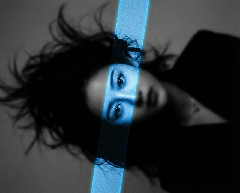 Surreal Noir Electric Portrait