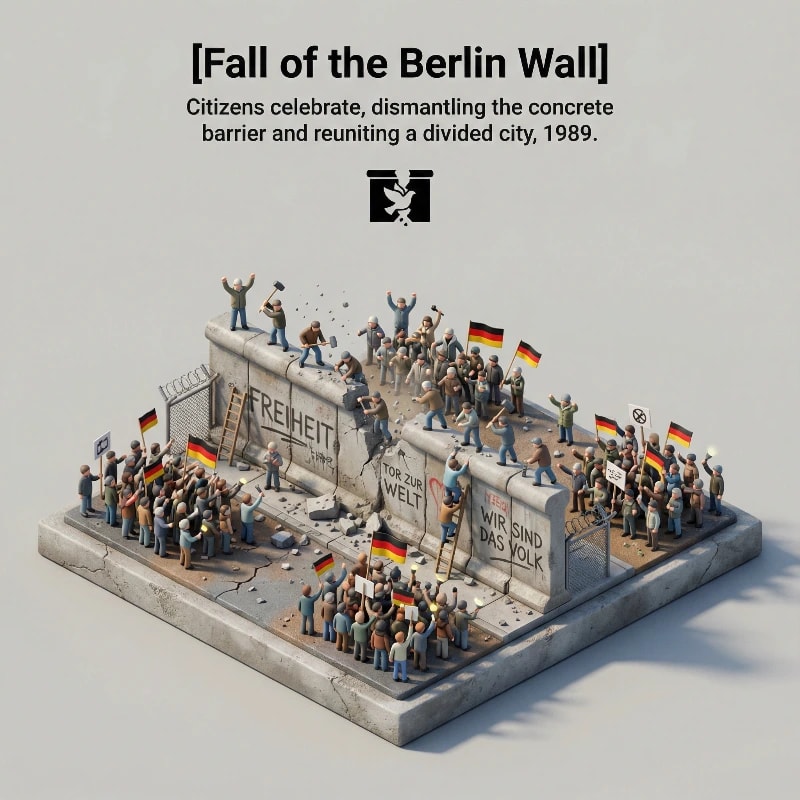 Isometric Berlin Wall Diorama