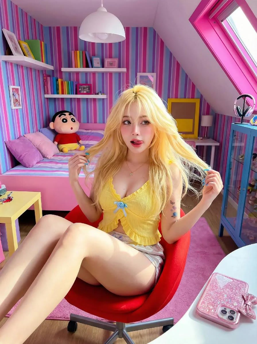 Colorful Dreams in a Cozy Attic