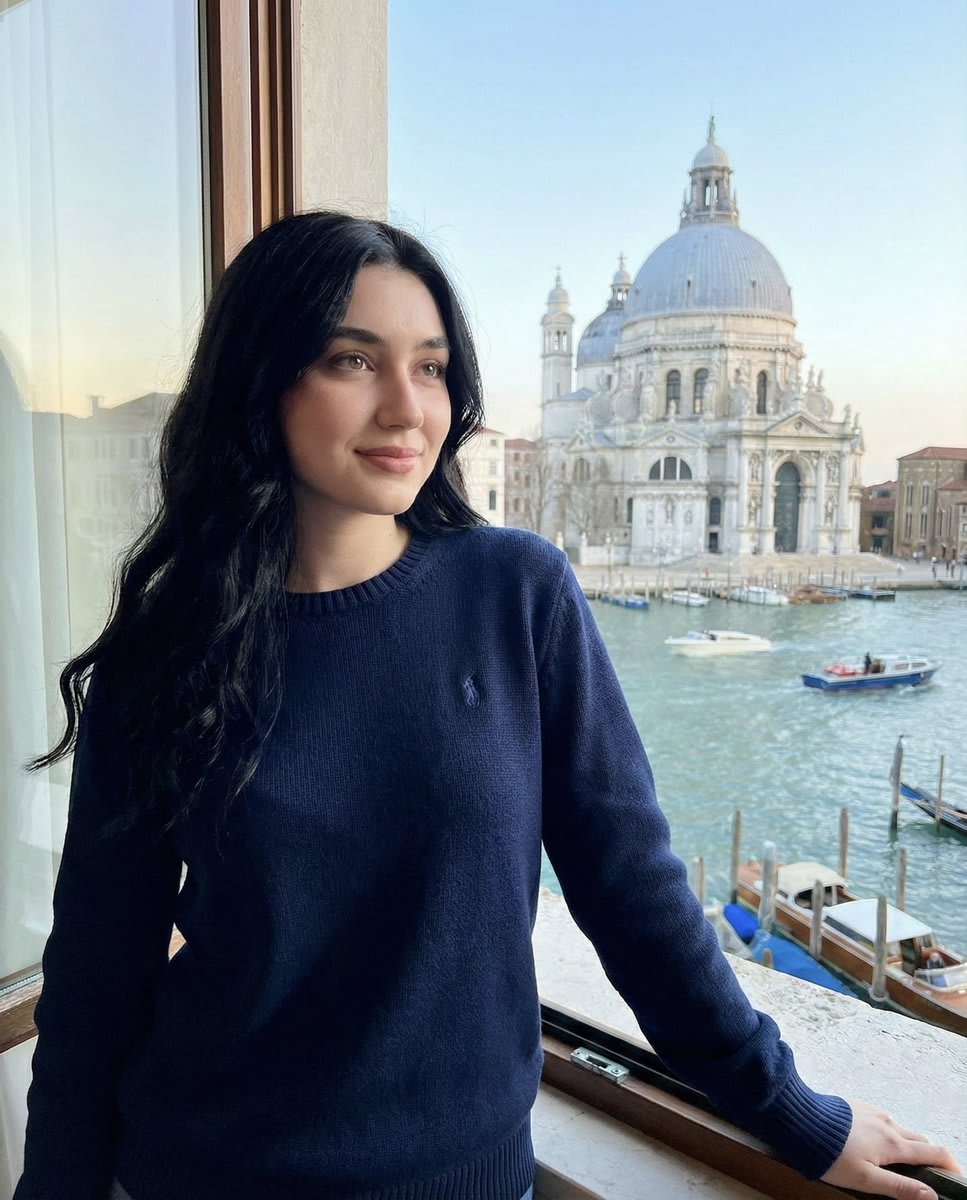 Soft Elegance by the Window: A Portrait of Serenity