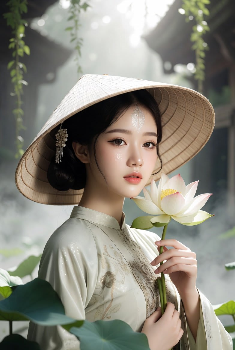 Elegance in Bloom: A Portrait of Serenity