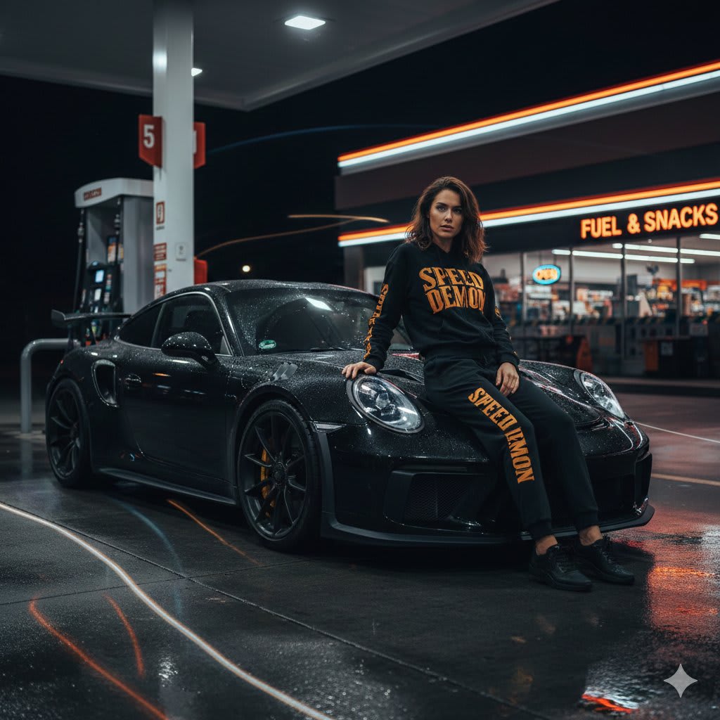 Night Vibes: Porsche GT3 RS Meets Urban Glam
