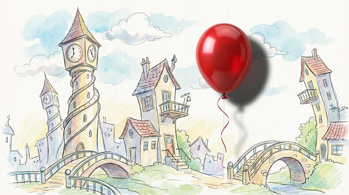 A Balloon's Journey Through Whimsy