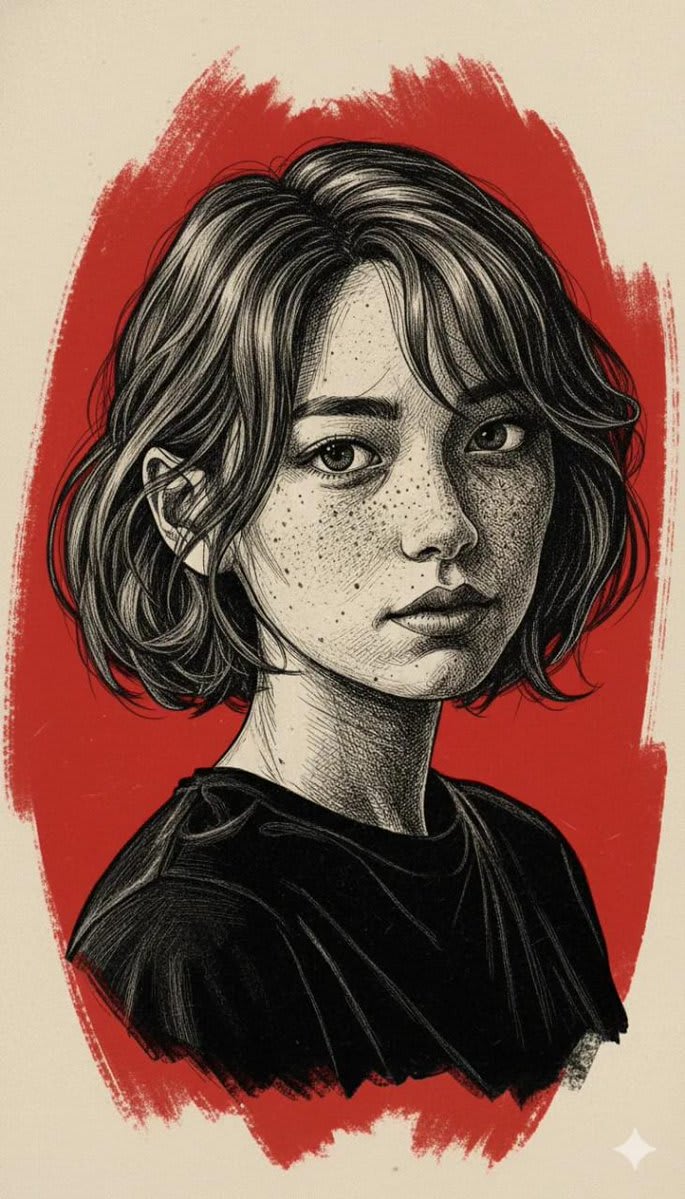 A Portrait of Quiet Intensity: The Gemini 2.5 Artistry