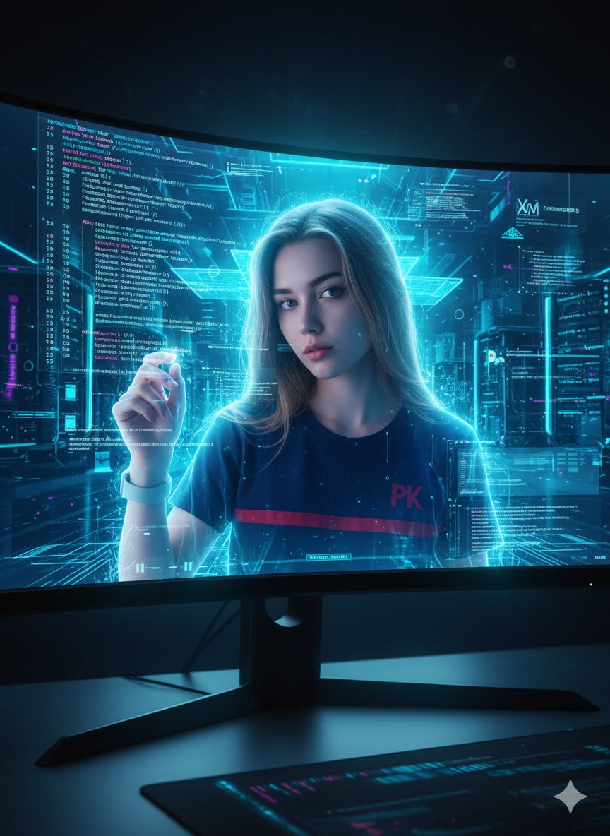 Coding in a Quantum Realm: A Glowing Engineer's Dream