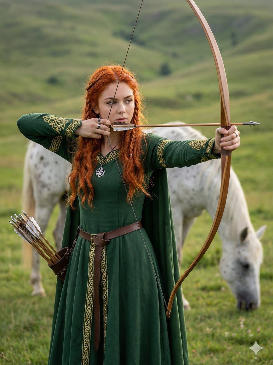 Precision in the Meadow: A Heroine's Aim