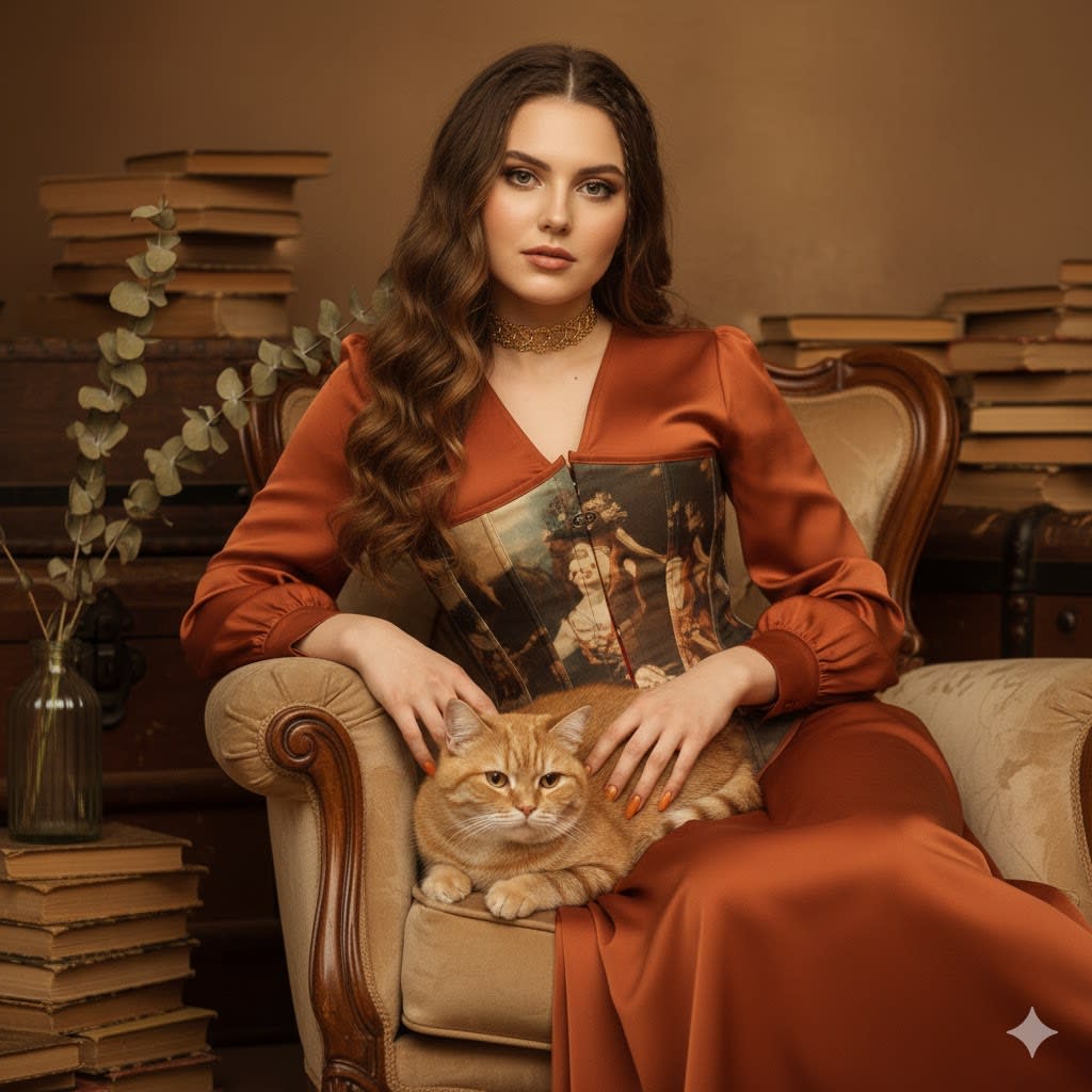 Elegance and Whiskers: A Portrait of Serene Beauty