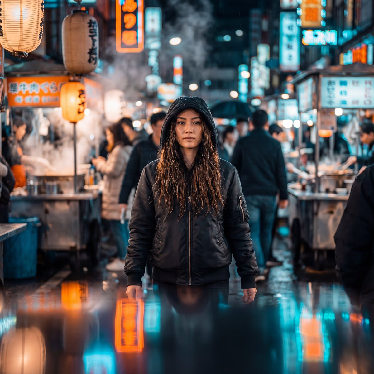 Neon Dreams: A Night Market Odyssey