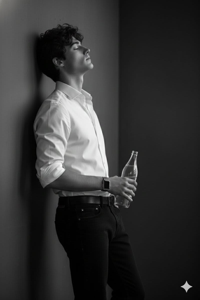 Elegance in Monochrome: A Cinematic Self-Portrait