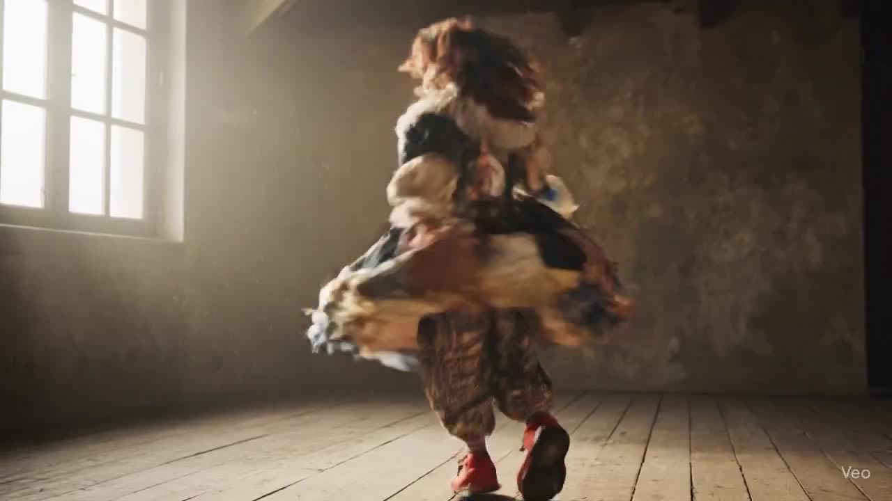 Whimsical Dance of Joy: A Clown's Delight