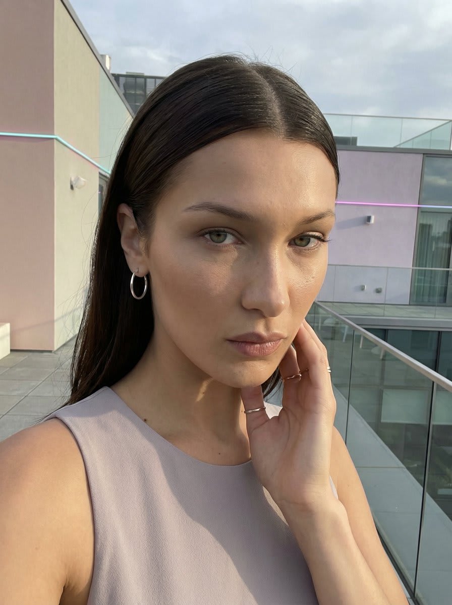 Profile / Avatar - High-Fashion Selfie Portrait on a Modern City Rooftop