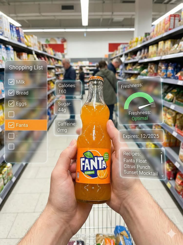 Infographic / Edu Visual - Mixed Reality Retail Experience Prompt