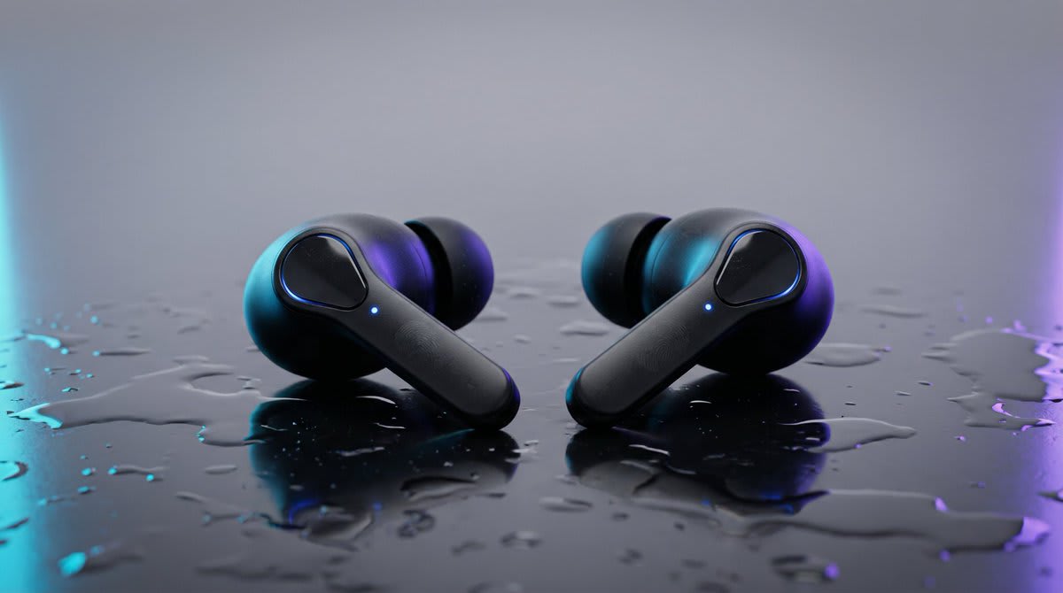Product Marketing - High-End Product Mockup for Wireless Earbuds
