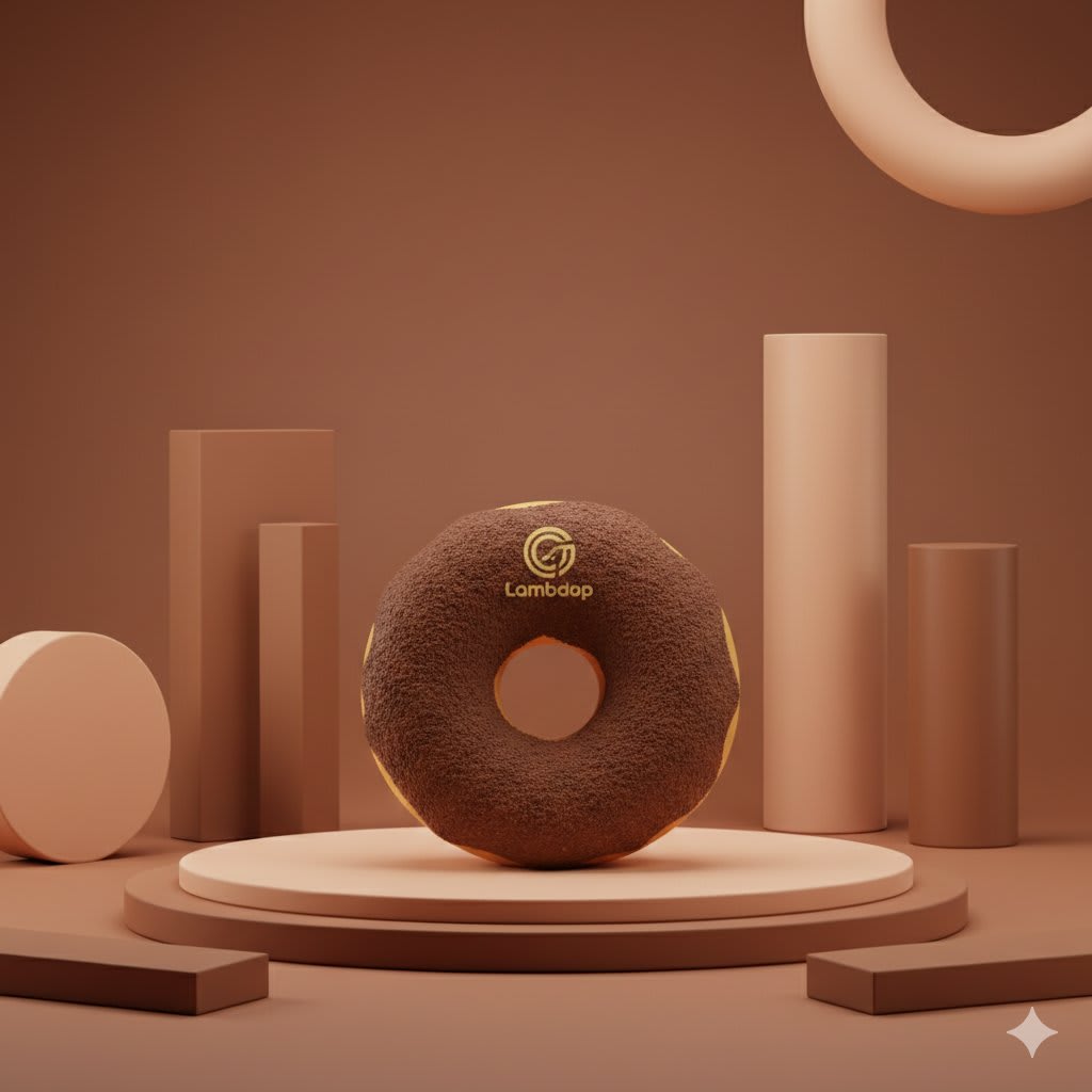 E-commerce Main Image - Vertical Studio Product Photography of a Chocolate Donut (3 Variations)