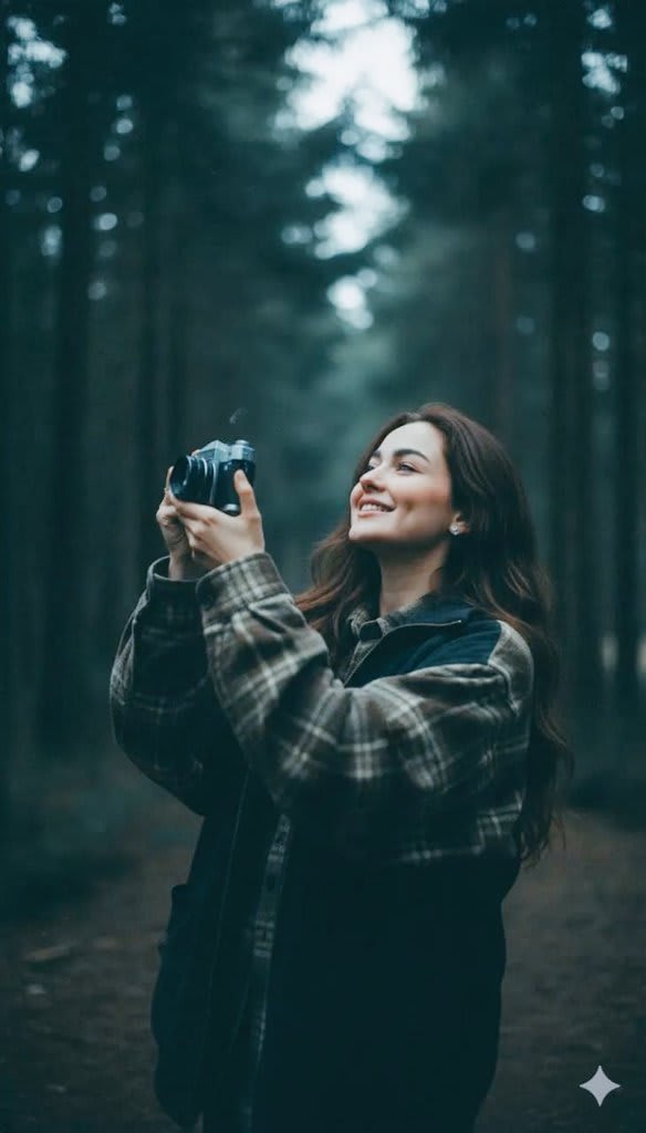 Soft-lit But Dark 90s Portrait