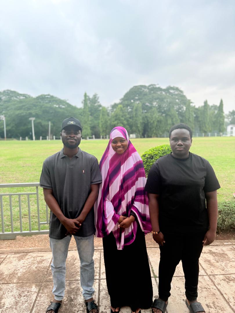 Solomon with Afuomhub co-founders