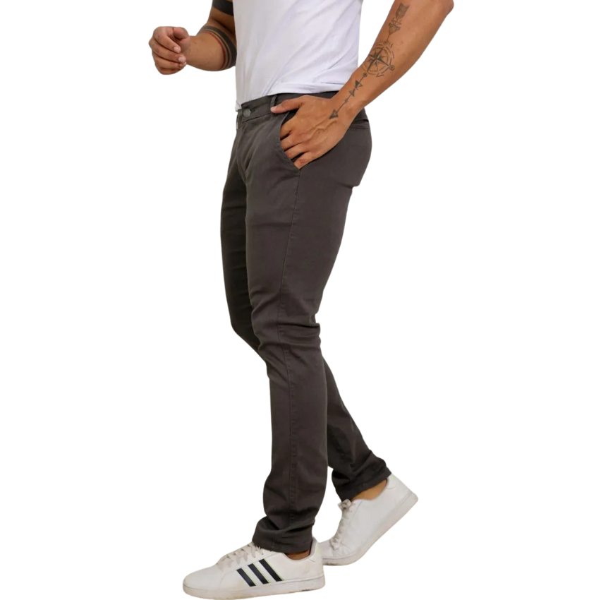 Calça Masculina De Sarja Premium