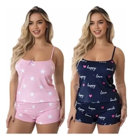 Kit Pijama Feminino 2 Blusas