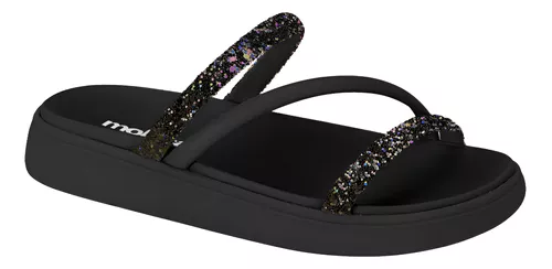 Papete Moleca Feminina Confortável Bril...