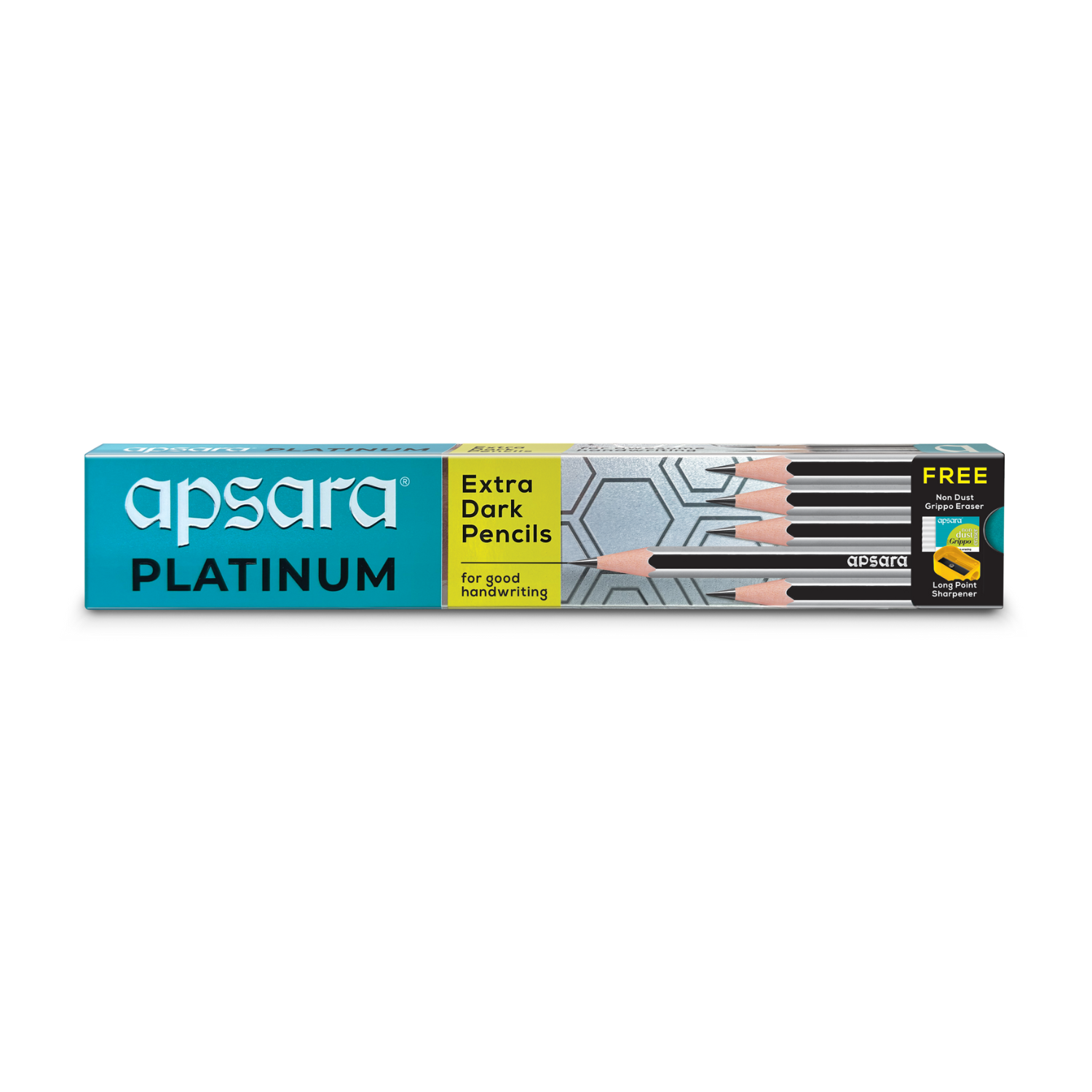 Apsara Platinum Pencil pack of 10