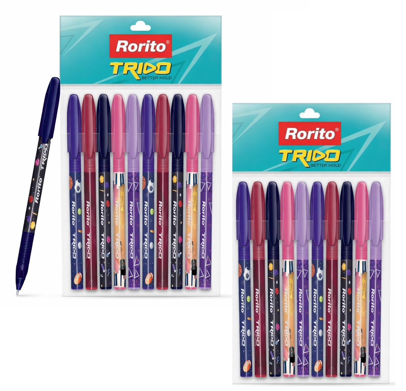Rorito trido ball pen pack of 10