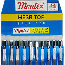 Montex megatop ball pen pack of 10
