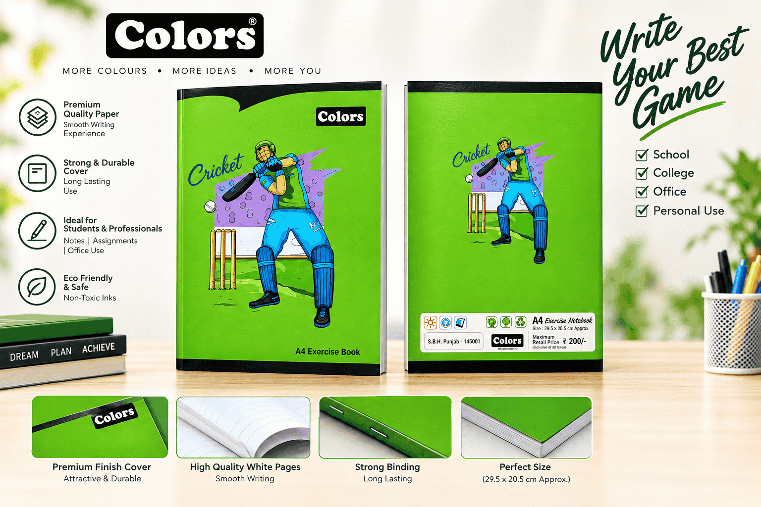 Colors register pages 304