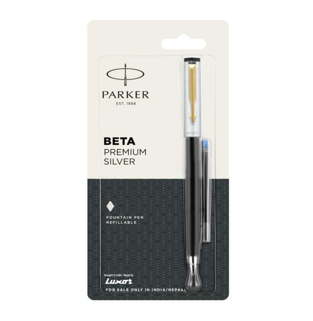 Parker Beta Premium Fountain Blue Pen GT