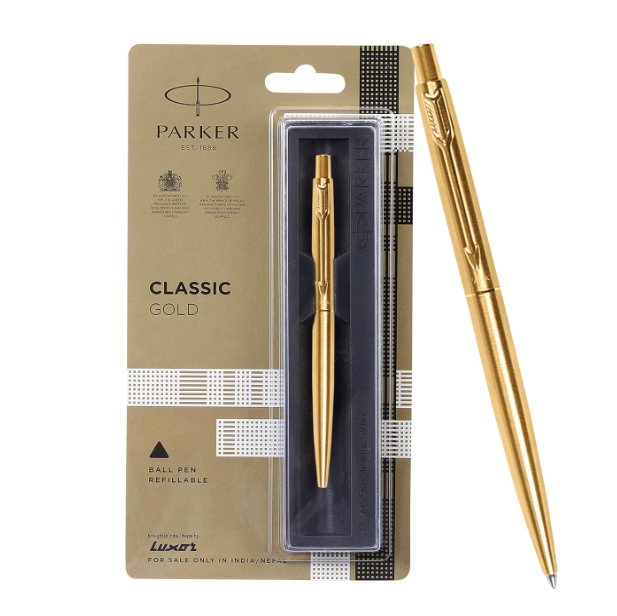 Parker Classic Gold Blue Ball Pen GT