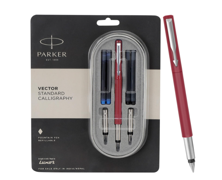 Vector Standard Calligraphy Blue Fountain Pen CT