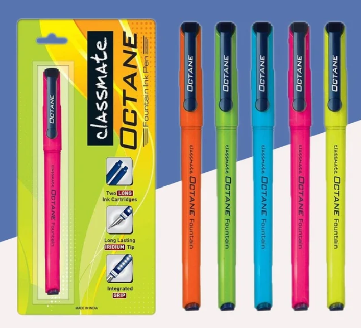 Classmate Octane Fountain Pen | Blue Pen | Single Piece