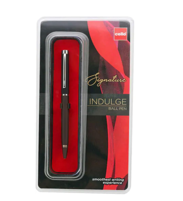 Cello Signature Indulge Ball Pen | Blue Ink | Twist Mechanism | Premium Metal Pen for Office Use | Stylish Gifts | Gifts for Men and Women