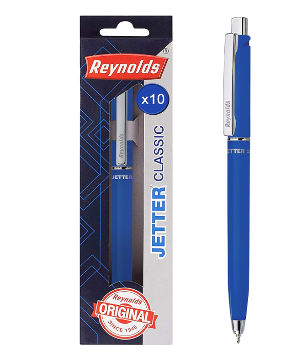 Reynolds Jetter Classic 0.7mm | Blue Pen | Single Piece