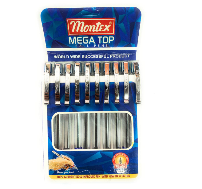 Montex Mega Top Ball Pen | Pack of 10