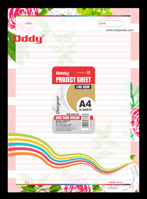 Oddy Designer Sheet | Pack of 20 Sheet