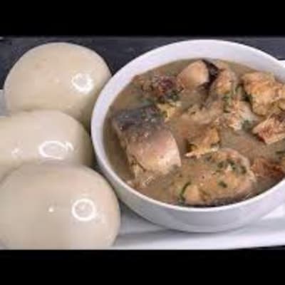 White Soup with fufu