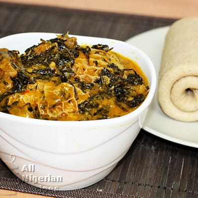 Bitter Leaf Soup & Garri