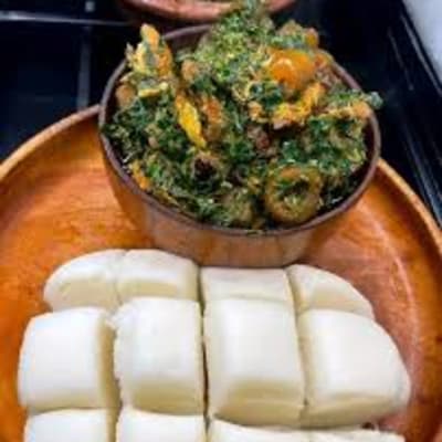 Vegetable Soup & Fufu