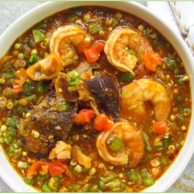 Okro Soup & Fufu