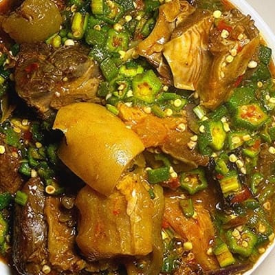 Okro Soup & Semo