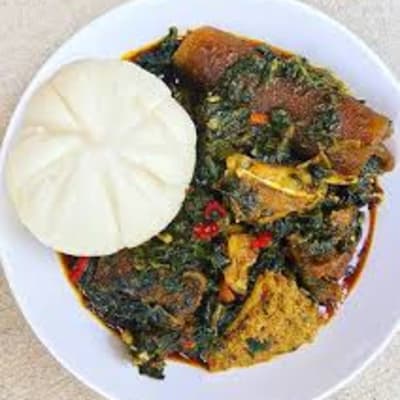 Vegetable Soup & Fufu