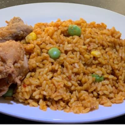  K-Jollof Rice & Breaded Chicken