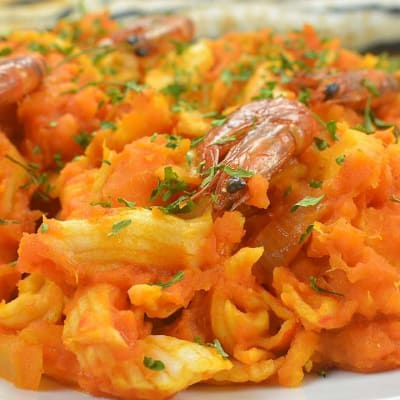 Yam & Egg Sauce + Chicken